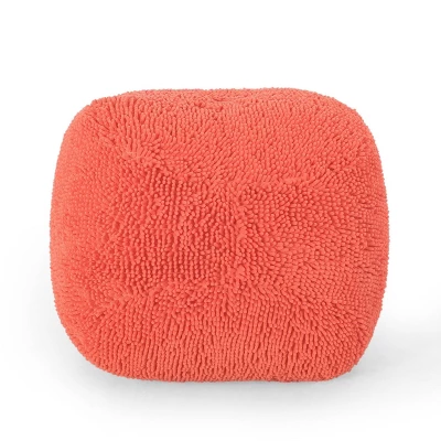 Moloney Modern Microfiber Chenille Round Pouf - Christopher Knight Home - Image 10