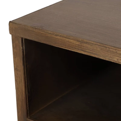 Pilster Contemporary End Table With Storage Walnut/Natural/Black - Christopher Knight Home - Image 8
