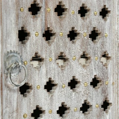 Tijeras Handcrafted Boho Mango Wood Nightstand Distressed White - Christopher Knight Home - Image 9