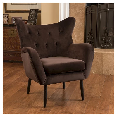 Alyssa New Velvet Armchair - Christopher Knight Home