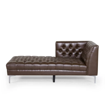 Tignall Contemporary Tufted One Armed Chaise Lounge - Christopher Knight Home - Image 12