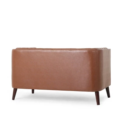Holasek Contemporary Upholstered Tufted Loveseat - Christopher Knight Home - Image 2