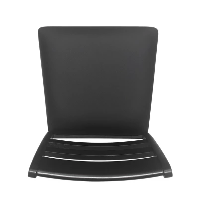 2pc Benner Farmhouse Upholstered Wood Counter Height Barstools Black - Christopher Knight Home - Image 5