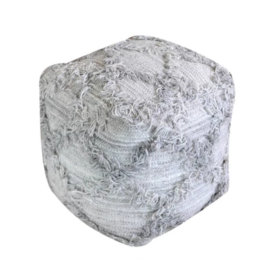 Jucar Handcrafted Boho Fabric Cube Pouf - Christopher Knight Home - Image 8