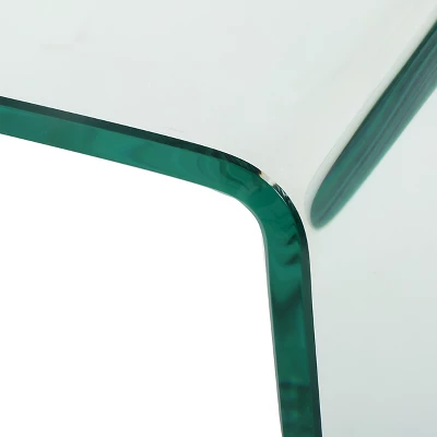 Set Of 2 Ramona Nesting Tables Glass - Christopher Knight Home - Image 3