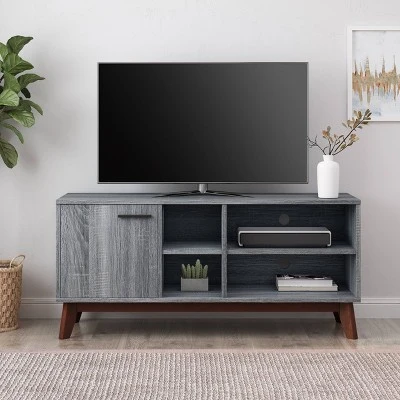 Rattler Mid-Century Modern TV Stand With Storage For TVs Up To 43" - Christopher Knight Home
