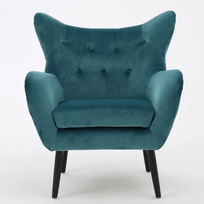 Alyssa New Velvet Armchair - Christopher Knight Home - Image 6