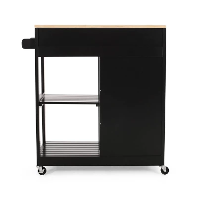 Telfair Kitchen Cart With Wheels - Christopher Knight Home - Image 5