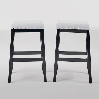 Set Of 2 Greely Farmhouse Barstools - Christopher Knight Home - Image 6