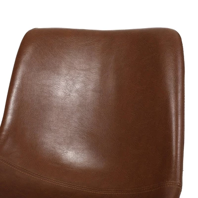 Jarvi Contemporary Upholstered Swivel Office Chair With Rolling Casters - Christopher Knight Home - Image 9