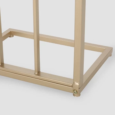 Durand Modern Glam End Table White - Christopher Knight Home - Image 3