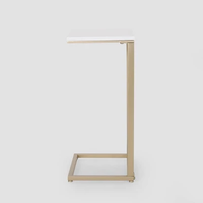 Durand Modern Glam End Table White - Christopher Knight Home - Image 5