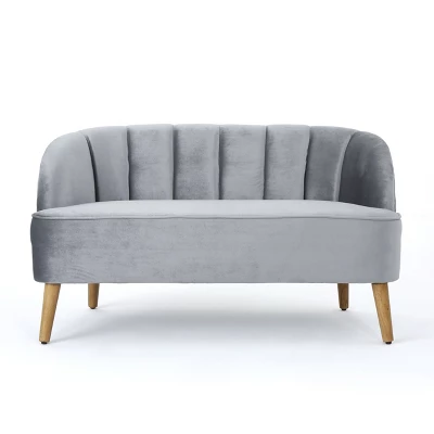 Amaia Modern New Velvet Settee - Christopher Knight Home - Image 7