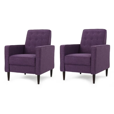 Set Of 2 Mervynn Mid-Century Recliner - Christopher Knight Home - Image 14