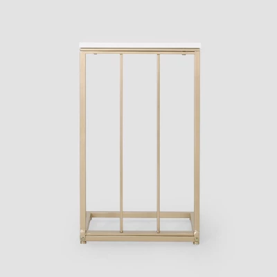 Durand Modern Glam End Table White - Christopher Knight Home - Image 6