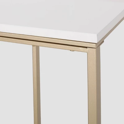 Durand Modern Glam End Table White - Christopher Knight Home - Image 4
