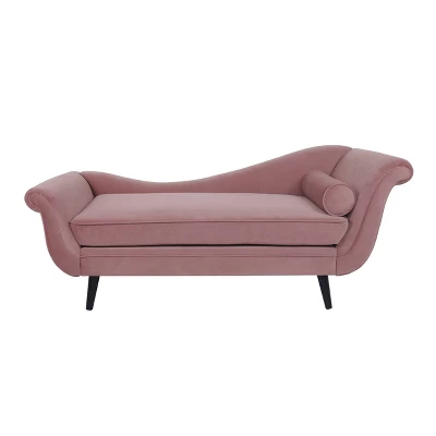 Calvert Contemporary Scroll Arms Velvet Chaise Lounge - Christopher Knight Home - Image 9