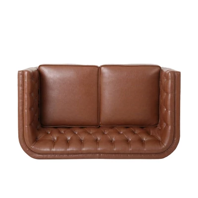 Holasek Contemporary Upholstered Tufted Loveseat - Christopher Knight Home - Image 4