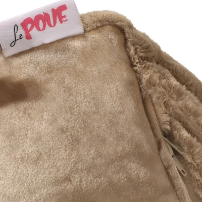 Cube Silkie Modern Glam Faux Fur Pouf - Christopher Knight Home - Image 5