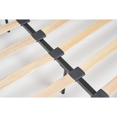 Queen Cordeaux Fully-Upholstered Bed Navy Blue - Christopher Knight Home - Image 4