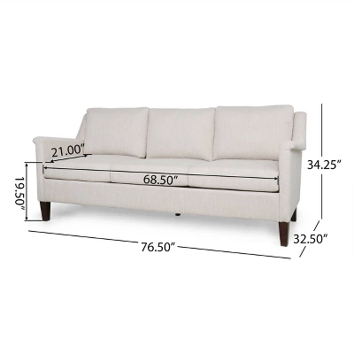 Dupont Contemporary 3 Seater Fabric Sofa - Christopher Knight Home - Image 9