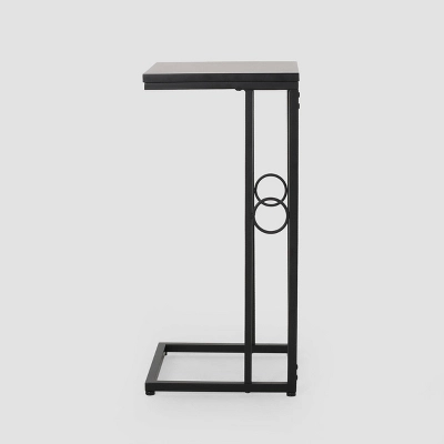 Set Of 2 Bader Modern C-Shaped Side Table Black - Christopher Knight Home - Image 2