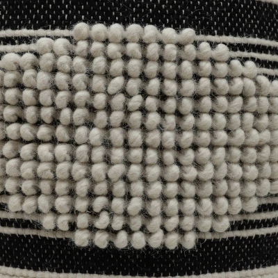 Lucknow Boho Handcrafted Fabric Cylinder Pouf - Christopher Knight Home - Image 5