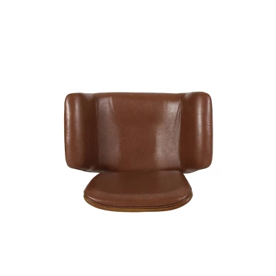 2pc Romer Mid Century Modern Bentwood Adjustable Swivel Counter Height Barstools - Christopher Knight Home - Image 6