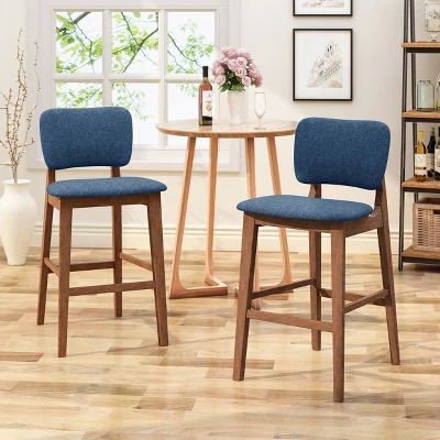Set Of 2 Fessenden Barstools Dark Blue - Christopher Knight Home - Image 2