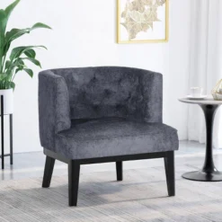 Clough Contemporary Fabric Tufted Accent Chair - Christopher Knight Home