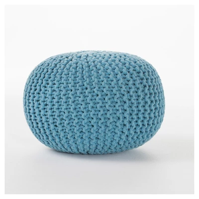 Moro Handcrafted Modern Cotton Pouf - Christopher Knight Home - Image 8