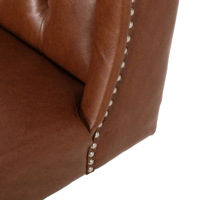 Beltagh Contemporary Wingback Tufted Swivel Office Chair - Christopher Knight Home - Image 6