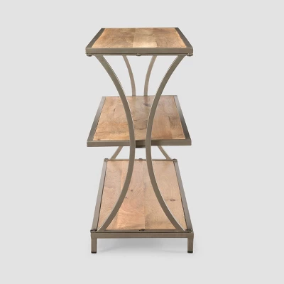 Kimball Modern Industrial Console Table Natural - Christopher Knight Home - Image 4