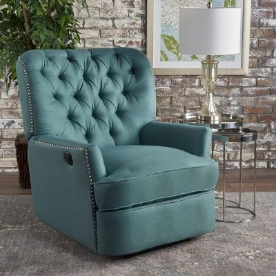 Salomo Tufted Fabric Power Recliner - Christopher Knight Home - Image 2