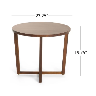 Tansy Small Accent Table - Wood - Rich Mahogany - Christopher Knight Home - Image 4
