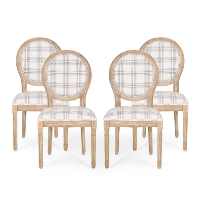 Set Of 4 Phinnaeus French Country Fabric Dining Chairs - Christopher Knight Home - Image 14
