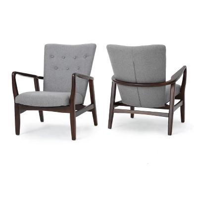 Set Of 2 Becker Upholstered Armchairs - Christopher Knight Home - Image 7