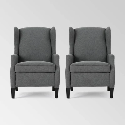 Set Of 2 Wescott Contemporary Fabric Recliners - Christopher Knight Home - Image 13