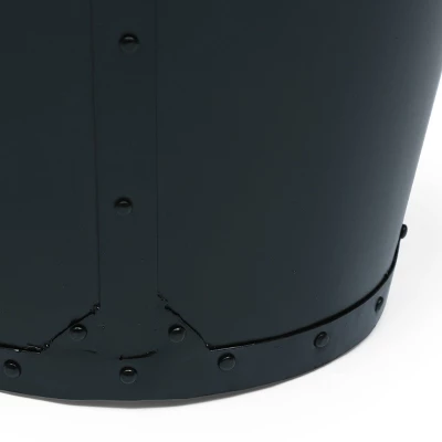 Opheim Industrial Handcrafted Mango Wood Side Table Natural/Black - Christopher Knight Home - Image 3