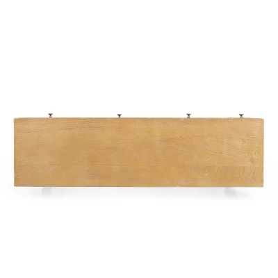 Warthen Boho Handcrafted 4 Drawer Console Table Natural - Christopher Knight Home - Image 5