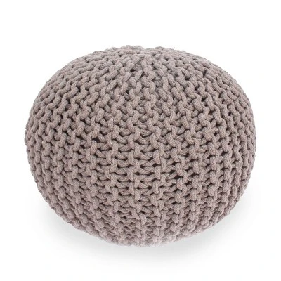 Moro Handcrafted Modern Cotton Pouf - Christopher Knight Home - Image 11