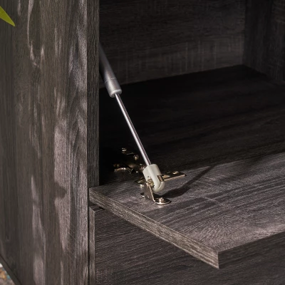 Amelia Mid Century Wine And Bar Cabinet Sonoma Gray Oak - Christopher Knight Home - Image 2