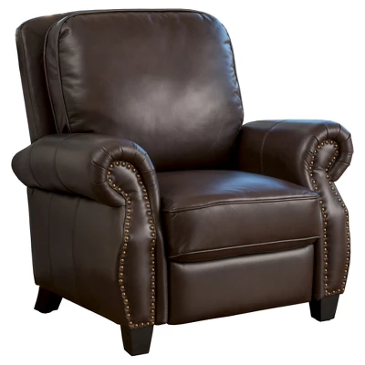Torreon Faux Leather Recliner Club Chair Dark Brown - Christopher Knight Home - Image 7
