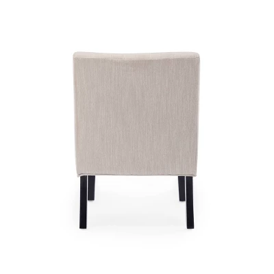 Set Of 2 Lewis Contemporary Fabric Tufted Slipper Chairs - Christopher Knight Home - Image 4