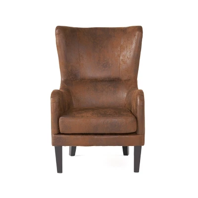 Lorenzo Studded Club Chair Brown - Christopher Knight Home - Image 5