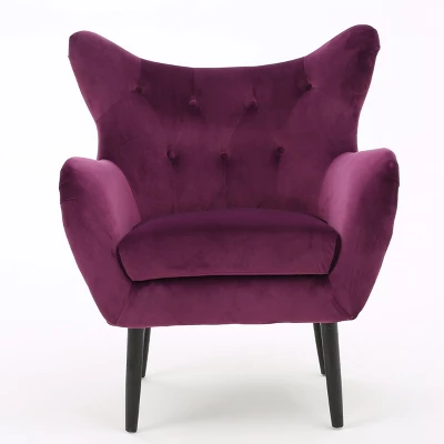 Alyssa New Velvet Armchair - Christopher Knight Home - Image 7