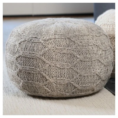 Malibu Moroccan Inspired Pouf Ottoman - Christopher Knight Home - Image 3