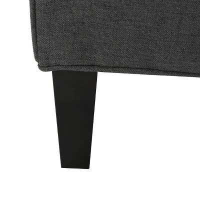 Justine Loveseat Dark Gray - Christopher Knight Home - Image 3