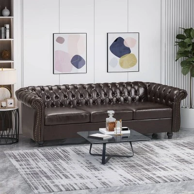 Parksley Tufted Chesterfield Sofa - Christopher Knight Home