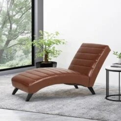 Stillmore Contemporary Channel Stitch Chaise Lounge - Christopher Knight Home